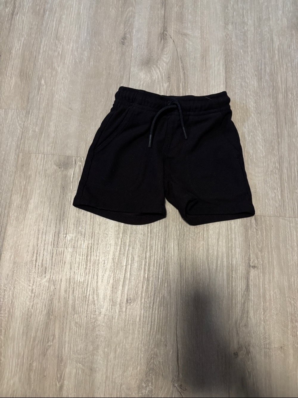 Andy & Evan Black Knit Drawstring Shorts